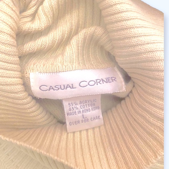 Vintage Charter Club White Turtleneck- NWOT - Picture 3 of 3